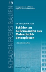 Schäden an Außenwänden aus Mehrschicht-Betonplatten.