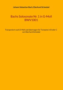 Bachs Solosonate Nr. 1 in G-Moll BWV1001