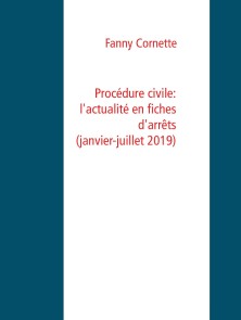 Procédure civile: l'actualité en fiches d'arrêts (janvier-juillet 2019)