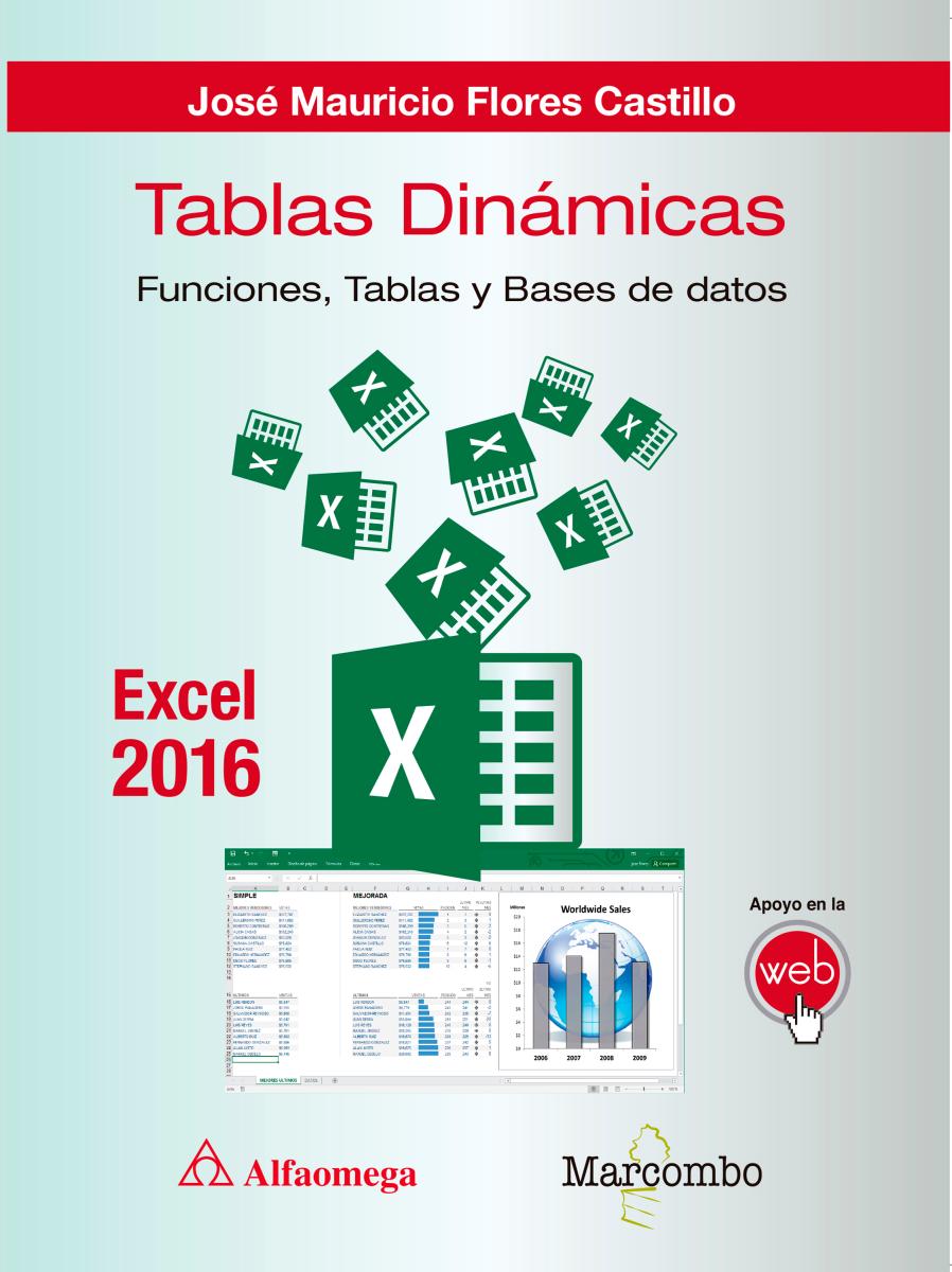 Tablas dinámicas con Excel 2016.Funciones, tablas y bases de datos