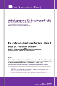 Die erfolgreiche Insolvenzanfechtung - Band 3