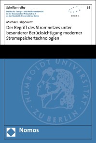 Der Begriff des Stromnetzes unter besonderer Berücksichtigung moderner Stromspeichertechnologien