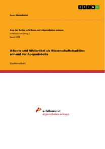 U-Boote und Nihilartikel als Wissenschaftstradition anhand der Apopudobalia