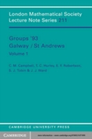 Groups '93 Galway/St Andrews: Volume 1