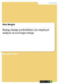 Rating change probabilities: An empirical analysis of sovereign ratings