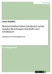 Welchen Einfluss haben Schulnoten auf die sozialen Beziehungen innerhalb einer Schulklasse?