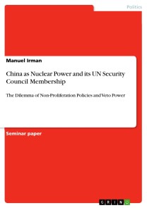 China as Nuclear Power and its UN Security Council Membership