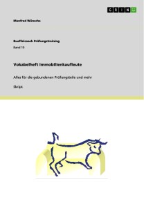 Vokabelheft Immobilienkaufleute