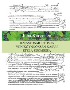 Ilmastonmuutos ja viiniköynnöksen kasvu Etelä-Suomessa