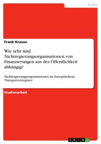 Wie sehr sind Nichtregierungsorganisationen von Finanzierungen aus der Öffentlichkeit abhängig?