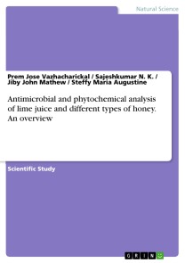 Antimicrobial and phytochemical analysis of lime juice and different types of honey. An overview