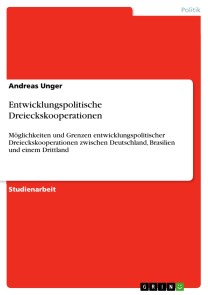 Entwicklungspolitische Dreieckskooperationen