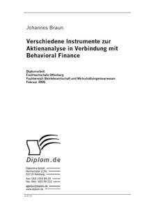 Verschiedene Instrumente zur Aktienanalyse in Verbindung mit Behavioral Finance