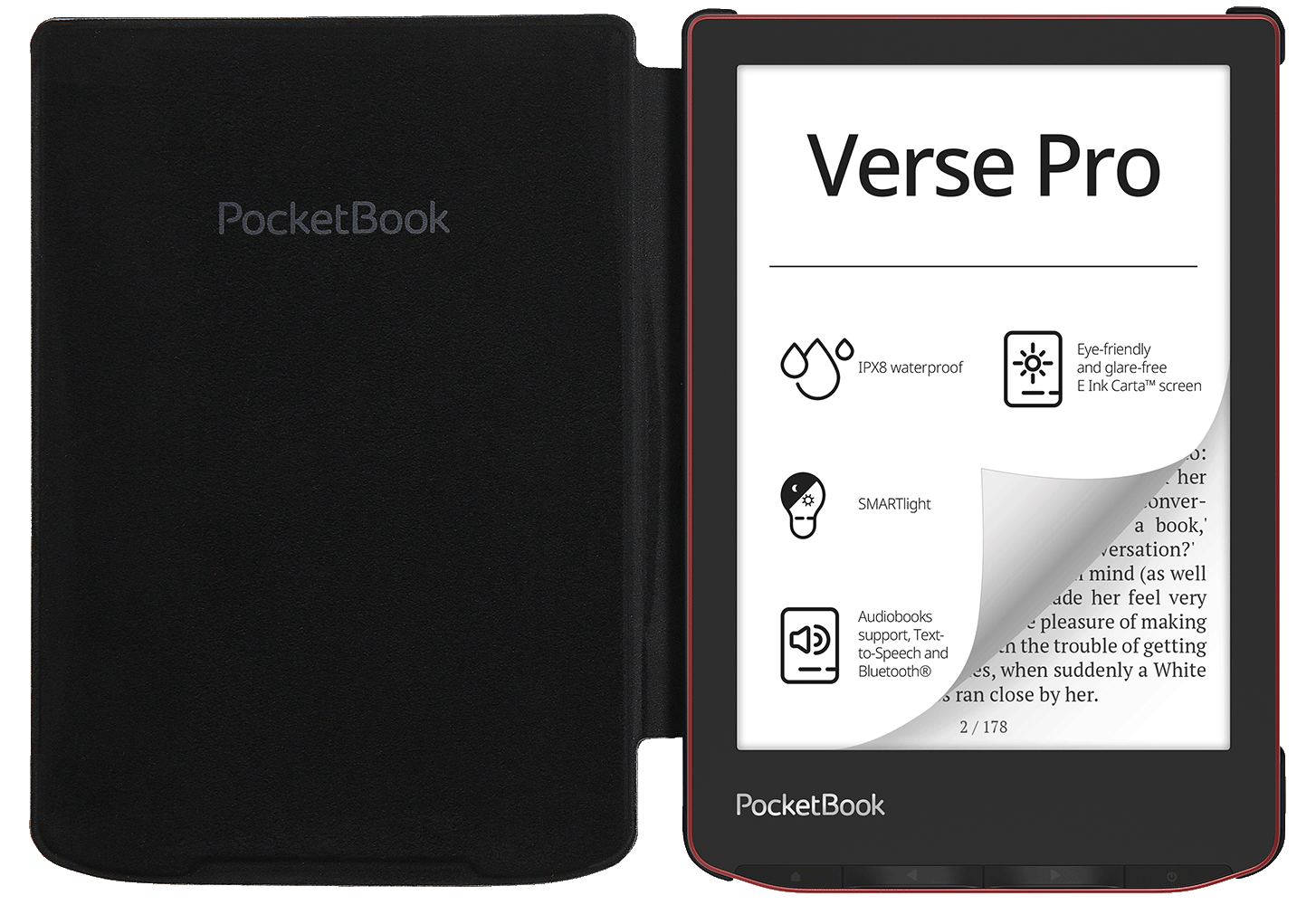 6'' Cover SHELL Black für PocketBook Verse und Verse Pro