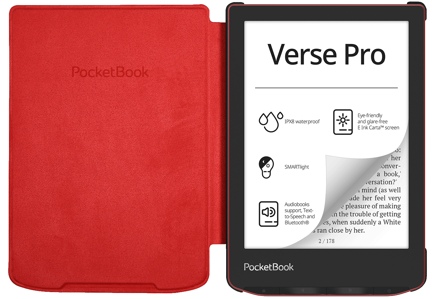 6'' Cover SHELL Red für PocketBook Verse und Verse Pro