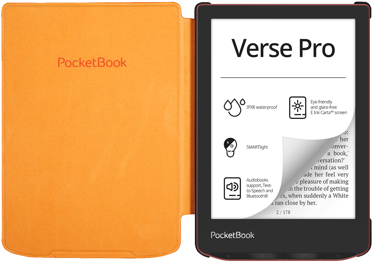 6'' Cover SHELL Orange für PocketBook Verse und Verse Pro