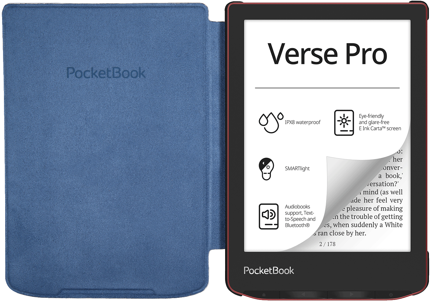 6'' Cover SHELL Flowers für PocketBook Verse und Verse Pro