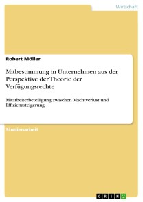 Mitbestimmung in Unternehmen aus der Perspektive der Theorie der Verfügungsrechte