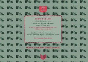 Temblor de Lima y otros poemas al marqués de Montesclaros, virrey del Perú (1607-1615)