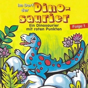 Ein Dinosaurier mit roten Punkten