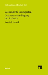 Texte zur Grundlegung der Ästhetik