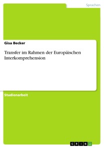 Transfer im Rahmen der Europäischen Interkomprehension