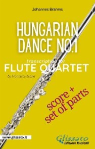 Hungarian Dance no.1 - Flute Quartet (Score & Parts)