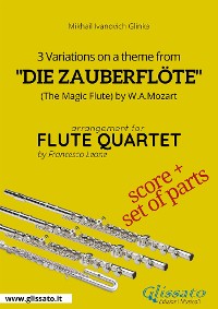 Score: 3 Variations on a theme from "Die Zauberflöte" - Flute Quartet