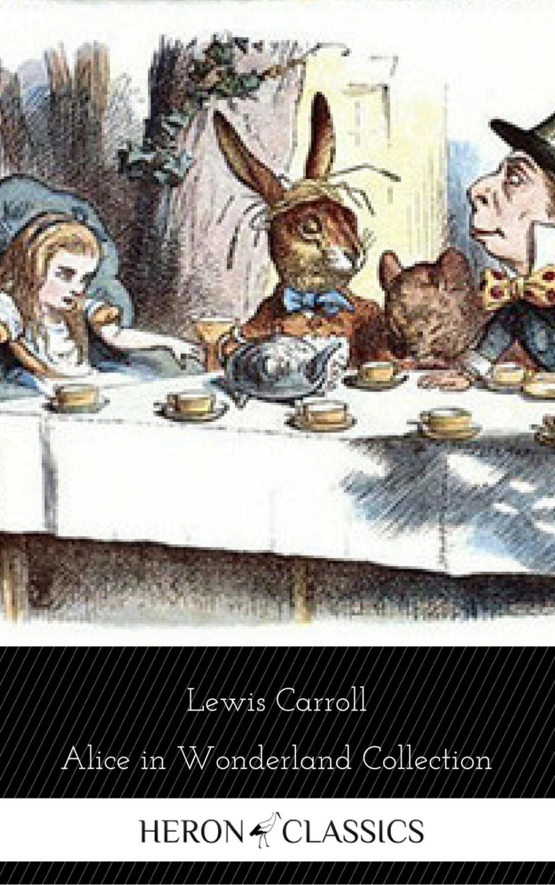 Alice in Wonderland Collection - All Four Books (Heron Classics)