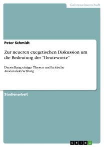 Zur neueren exegetischen Diskussion um die Bedeutung der "Deuteworte"