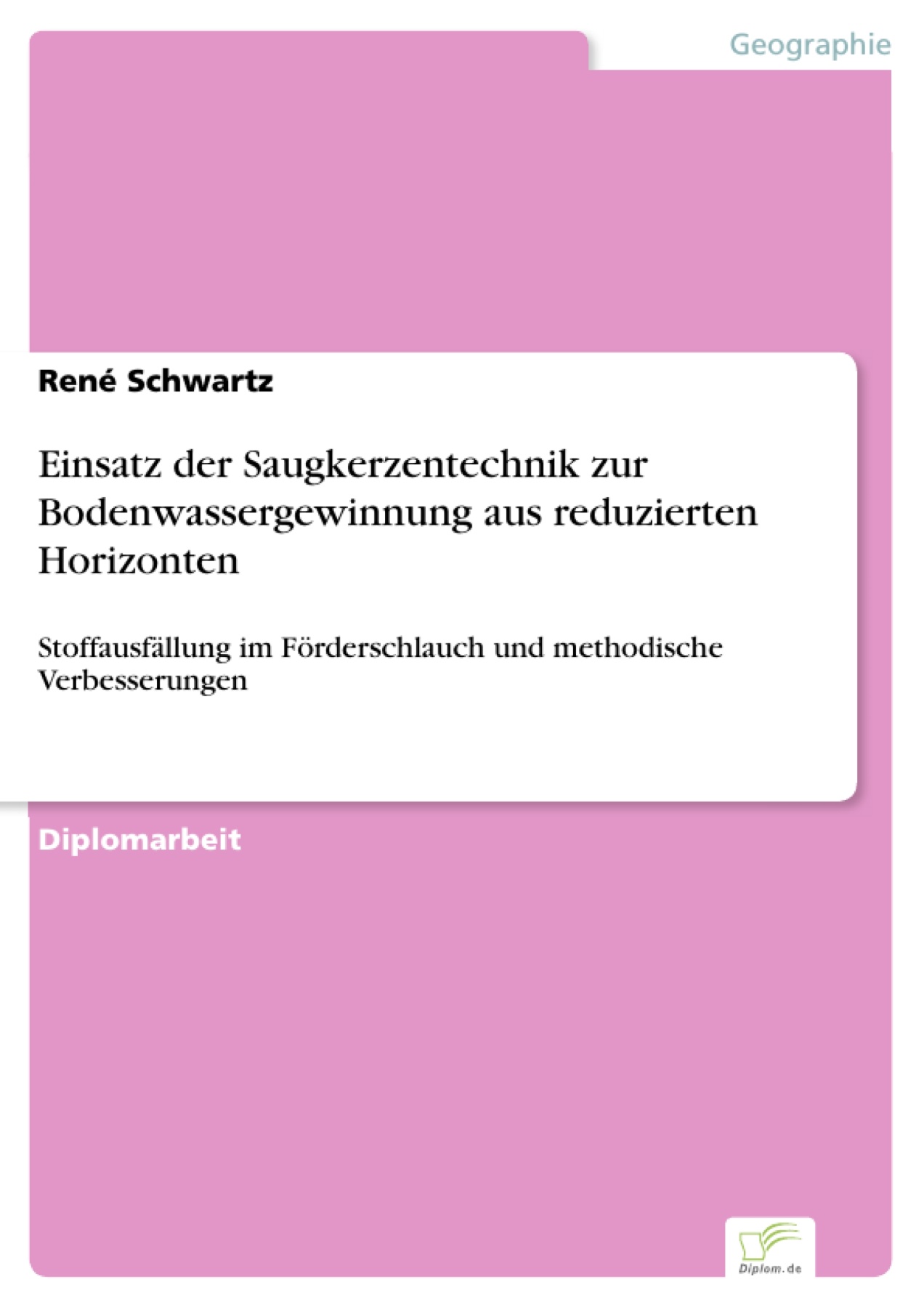 Einsatz der Saugkerzentechnik zur Bodenwassergewinnung aus reduzierten Horizonten