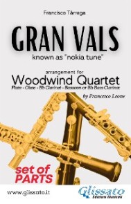 Woodwind Quartet "Gran Vals" score & parts