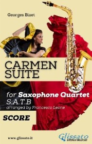 "Carmen" Suite for Sax Quartet (score)