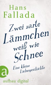 Zwei zarte Lämmchen weiß wie Schnee