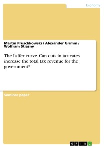 The Laffer curve. Can cuts in tax rates increase the total tax revenue for the government?