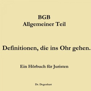 Bgb - Allgemeiner Teil