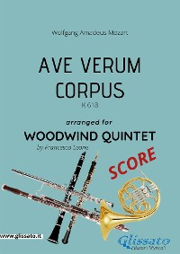 Ave Verum (Mozart) - Woodwind Quintet SCORE