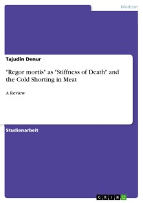 "Regor mortis" as "Stiffness of Death" and the Cold Shorting in Meat