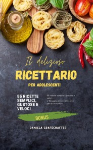 Il delizioso RICETTARIO per adolescenti