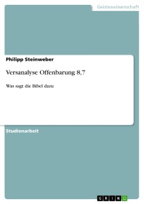 Versanalyse Offenbarung 8,7