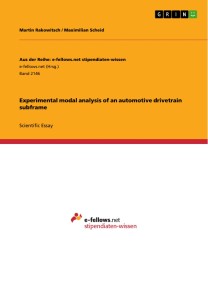 Experimental modal analysis of an automotive drivetrain subframe