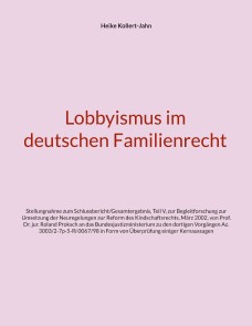 Lobbyismus im deutschen Familienrecht