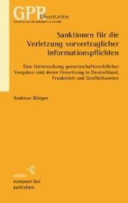 Sanktionen für die Verletzung vorvertraglicher Informationspflichten