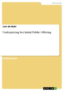 Underpricing bei Initial Public Offering