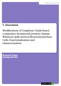 Modifications of Graphene Oxide-based composites biomaterial promote human Wharton's Jelly derived Mesenchymal Stem Cells. Functionalization and characterization