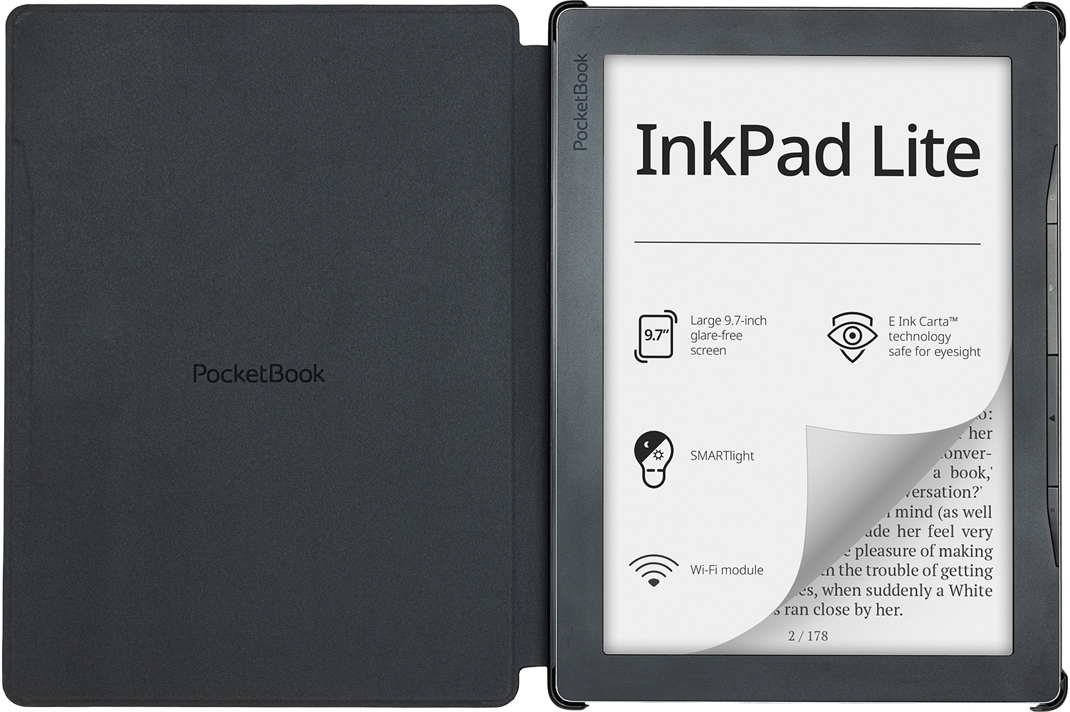 9,7'' SHELL Cover Black for InkPad Lite