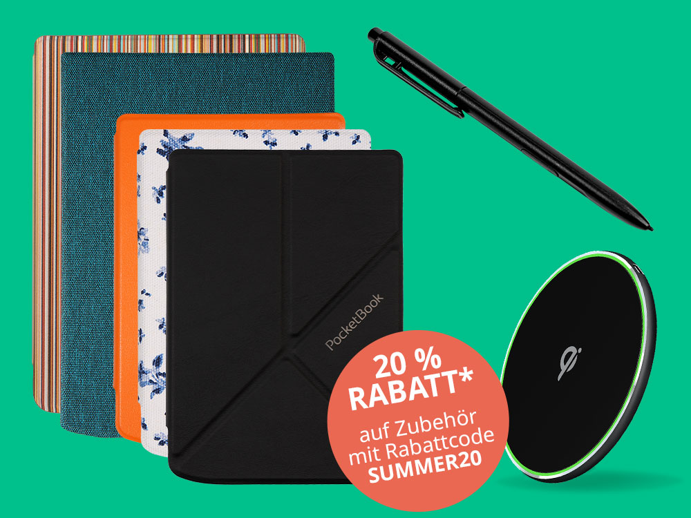 Mega-Sommer-Deal: 20 % Rabatt auf Zubehör – Schütze und style deinen E-Reader!